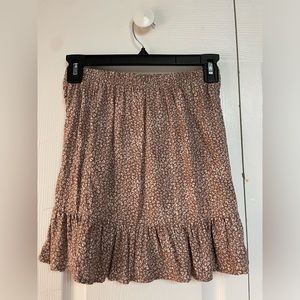 Light Brown Ruffle Skirt (XS)